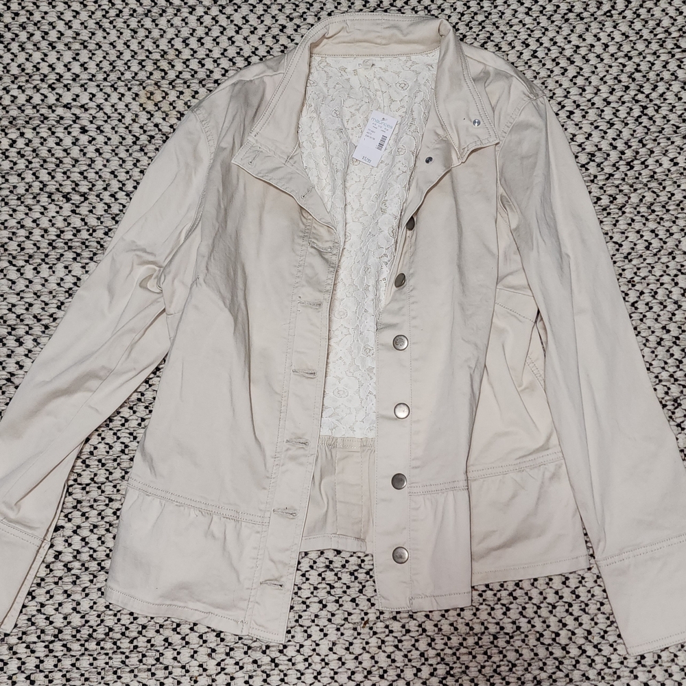 Maurices Cream Utility Jacket